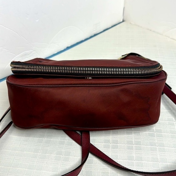Marc Jacobs Trooper Small Nomad Burgundy Nylon Cross Body Bag - Picture 5 of 12